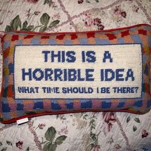 Furbish Studio Needlepoint Pillow